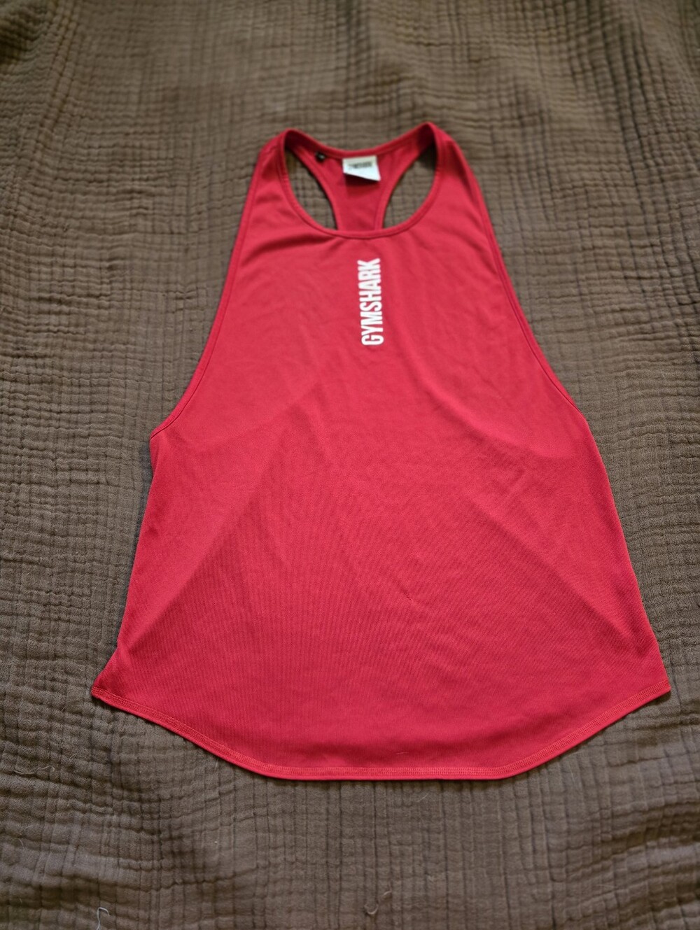 Red Gymshark Racerback Athletic Tank top in XS